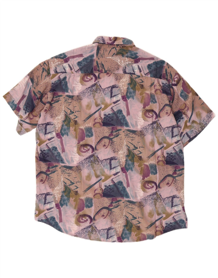 Chemise à manches courtes homme Coconut grand patchwork multicolore viscose