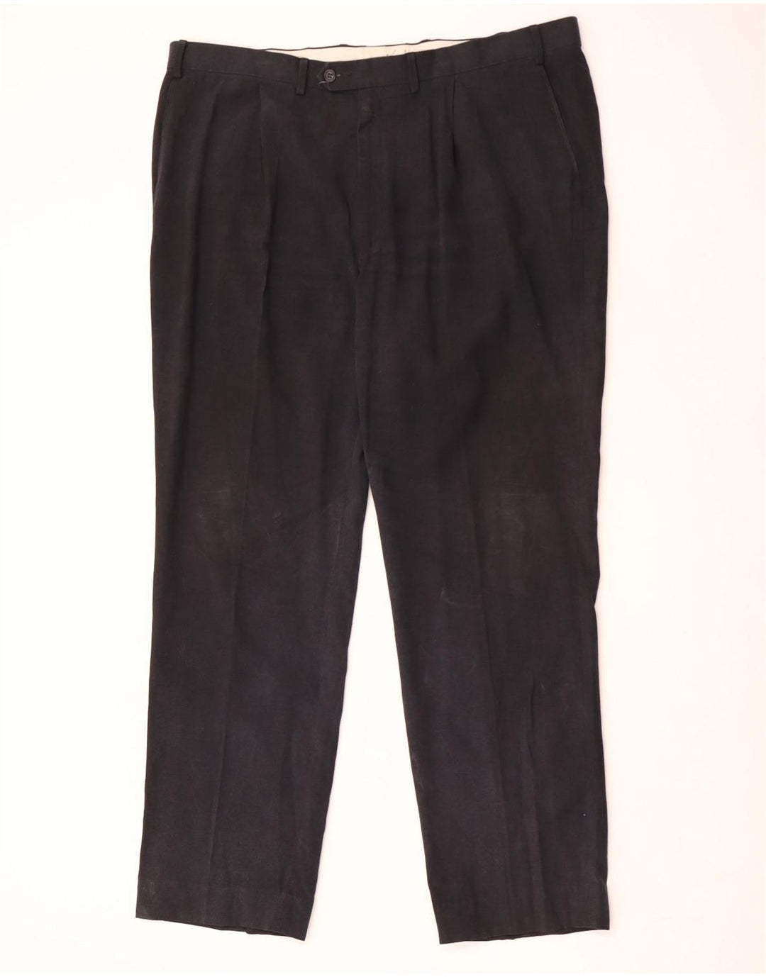 Marks & Spencer Pantalon de costume pour homme W42 L33 Bleu marine Lyocell