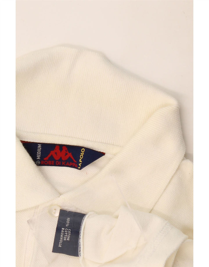 KAPPA Polo Homme Blanc Cassé Moyen Coton