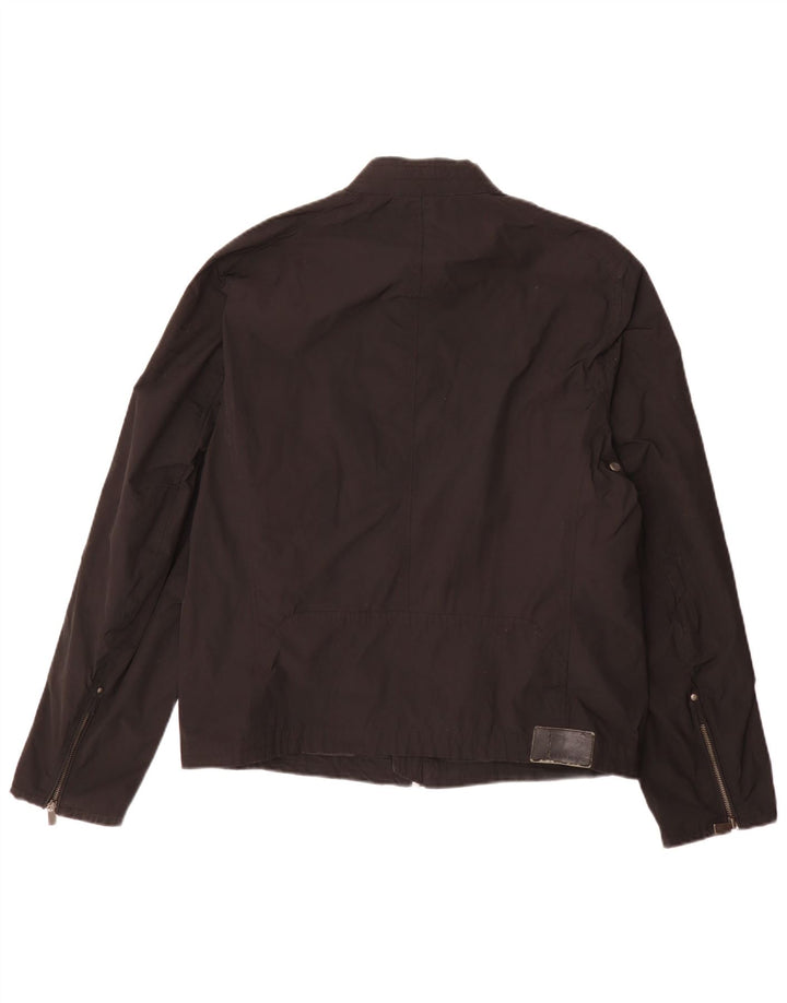 Trussardi Veste de motard pour homme UK 36 Small Noir