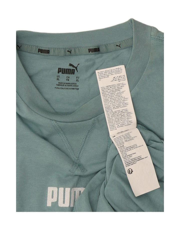 PUMA T-Shirt Homme XL Bleu