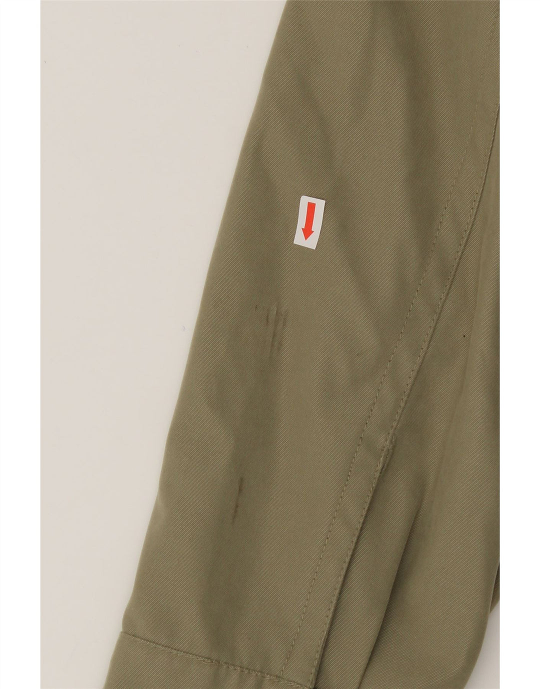 VINTAGE Mens Bomber Jacket UK 38 Medium Khaki Polyester Vintage Vintage and Second-Hand Vintage from Messina Hembry 