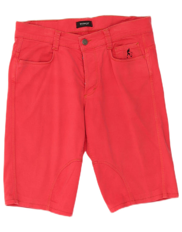 SIVIGLIA Short décontracté pour homme W31 en coton rouge moyen