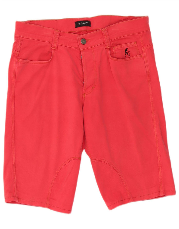 SIVIGLIA Short décontracté pour homme W31 en coton rouge moyen