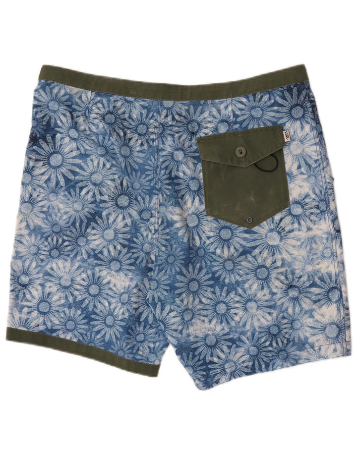 Vans Short de bain homme grand bleu fleuri en polyester