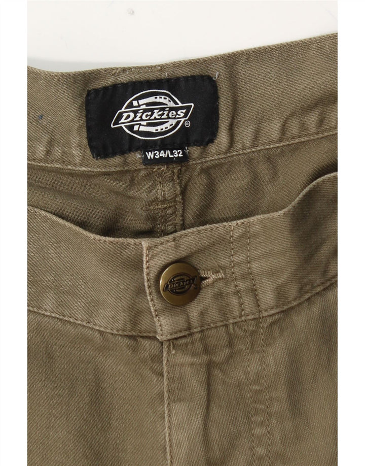 DICKIES Pantalon Cargo Droit Homme W34 L32 Kaki Coton
