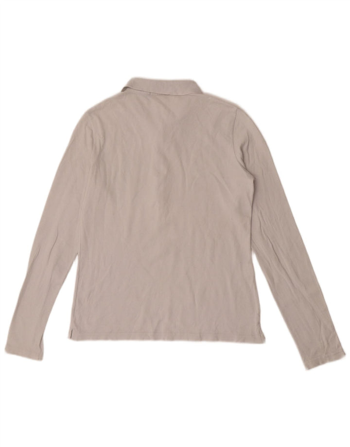 Lacoste Polo à manches longues femme taille 40 coton blanc moyen