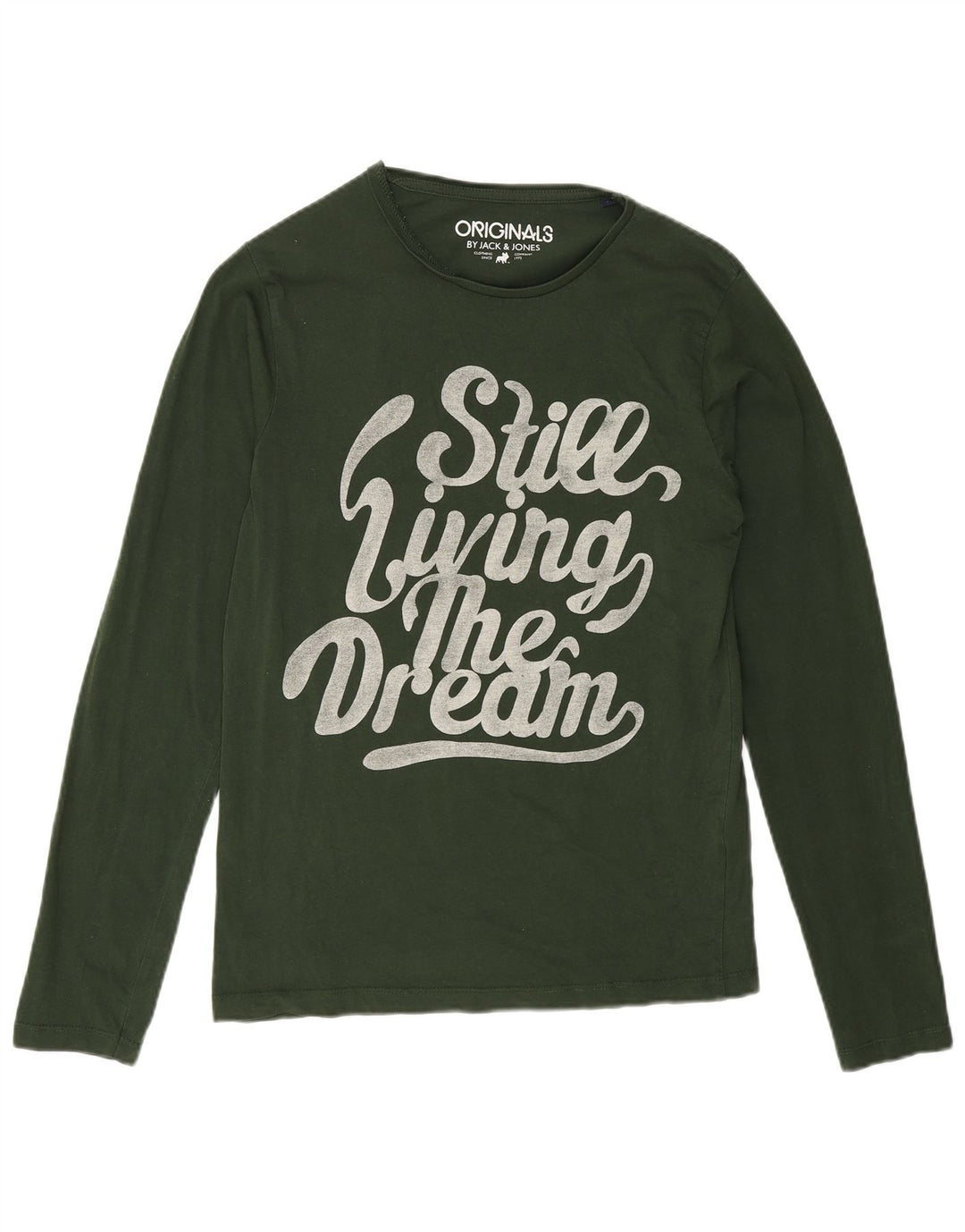 Jack & Jones Haut graphique à manches longues pour hommes, petit vert