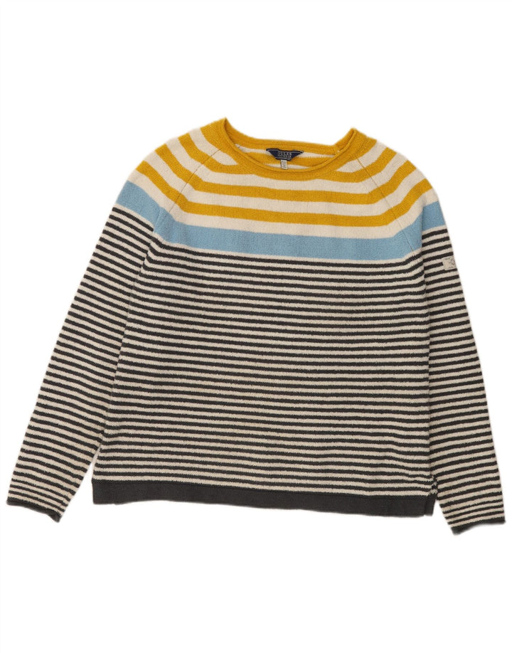 Joules Pull col bateau pour femme UK 12 Medium Multicolore Rayé