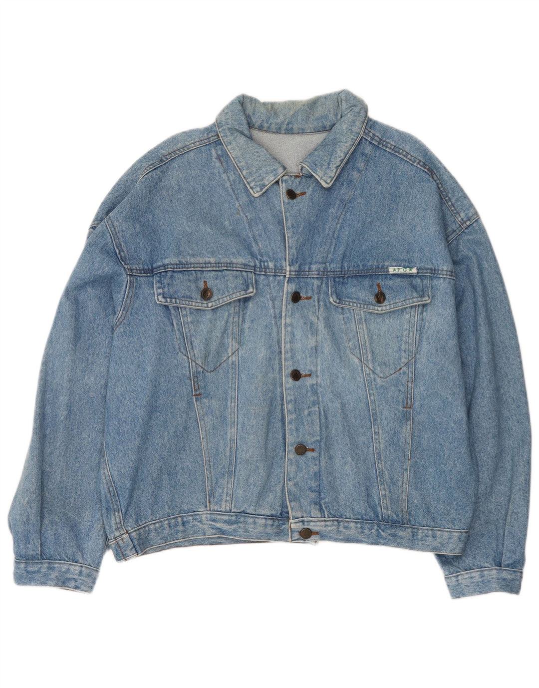 VINTAGE Veste en jean homme UK 42 XL Bleu
