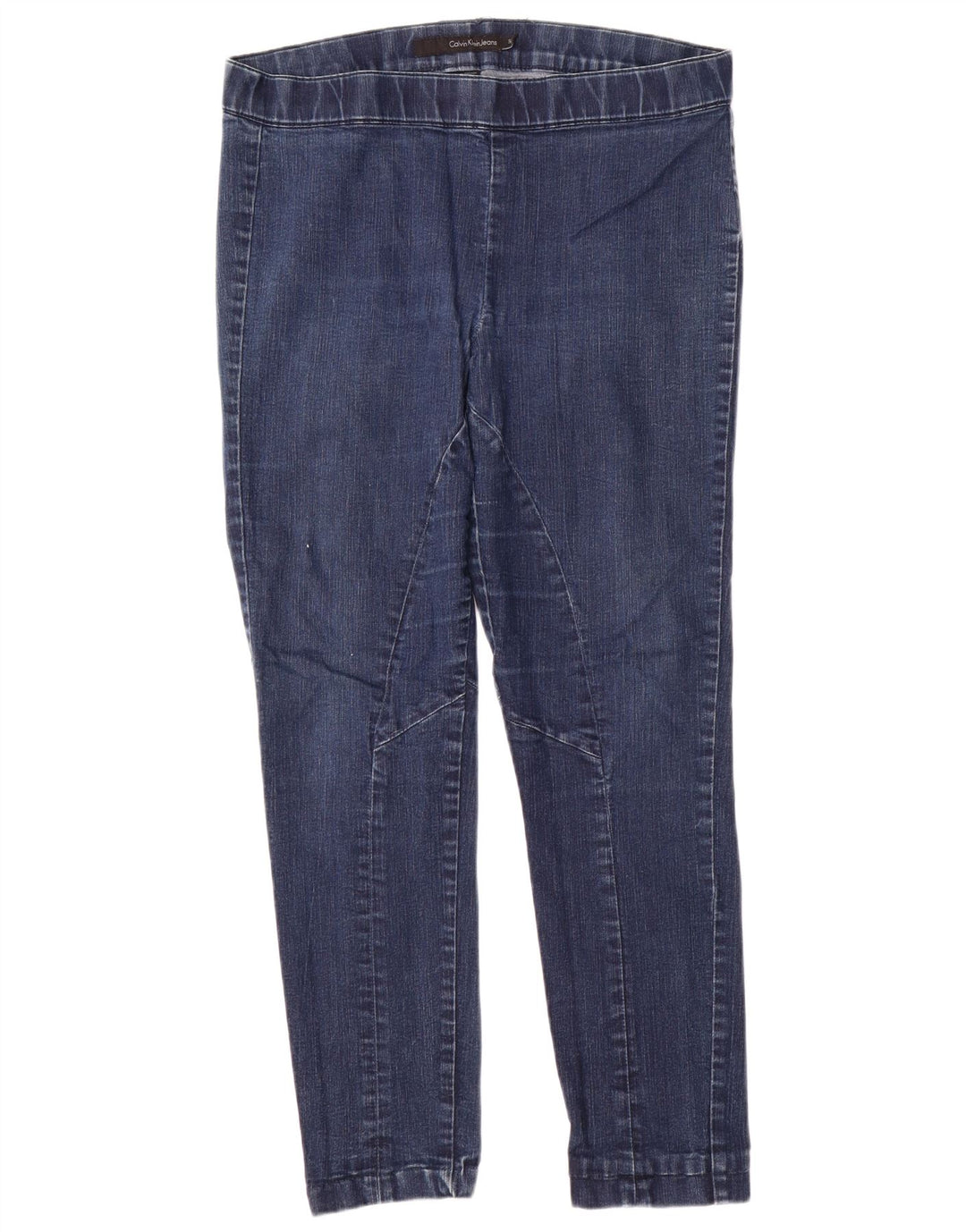 CALVIN KLEIN Jean skinny pour femme US 12 Large W31 L28 Bleu Coton