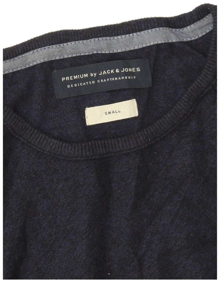 Jack & Jones Haut à manches longues pour homme en coton bleu marine Small