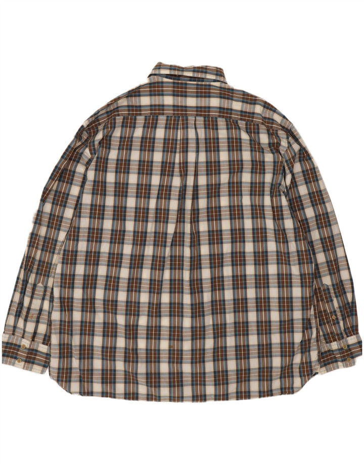 Timberland Chemise Homme 2XL Coton à Carreaux Marron