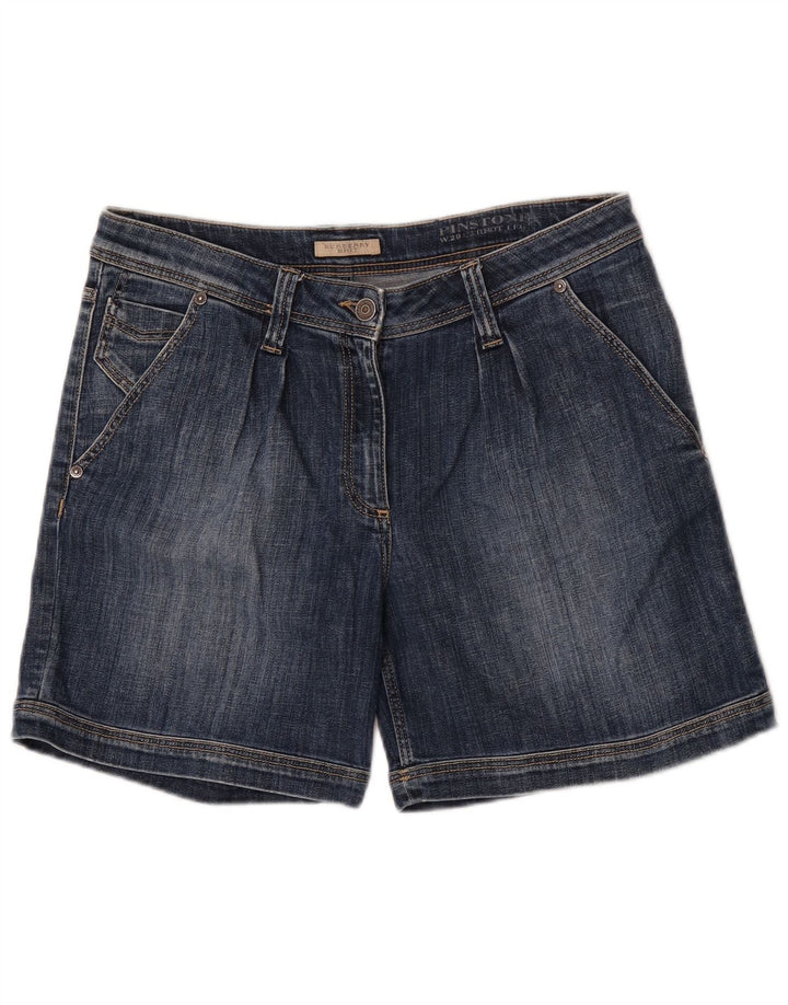 Burberry Short En Jean BRIT W29 Femme Bleu Moyen Coton