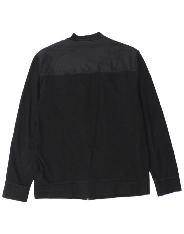 Dkny Veste de survêtement pour homme en coton color block noir moyen