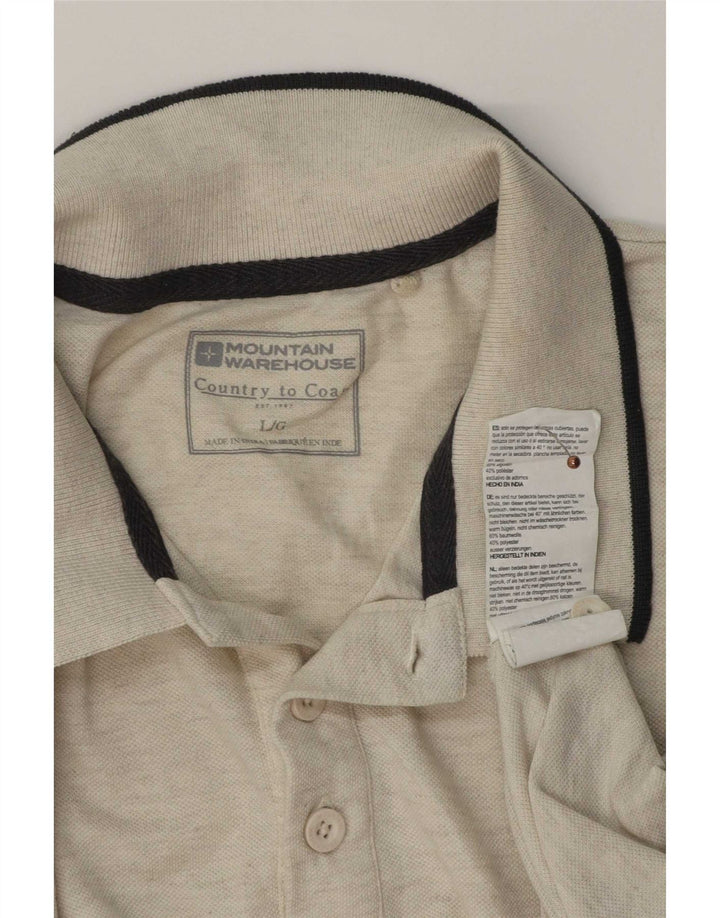 Mountain Warehouse Polo Homme Grand Coton Beige