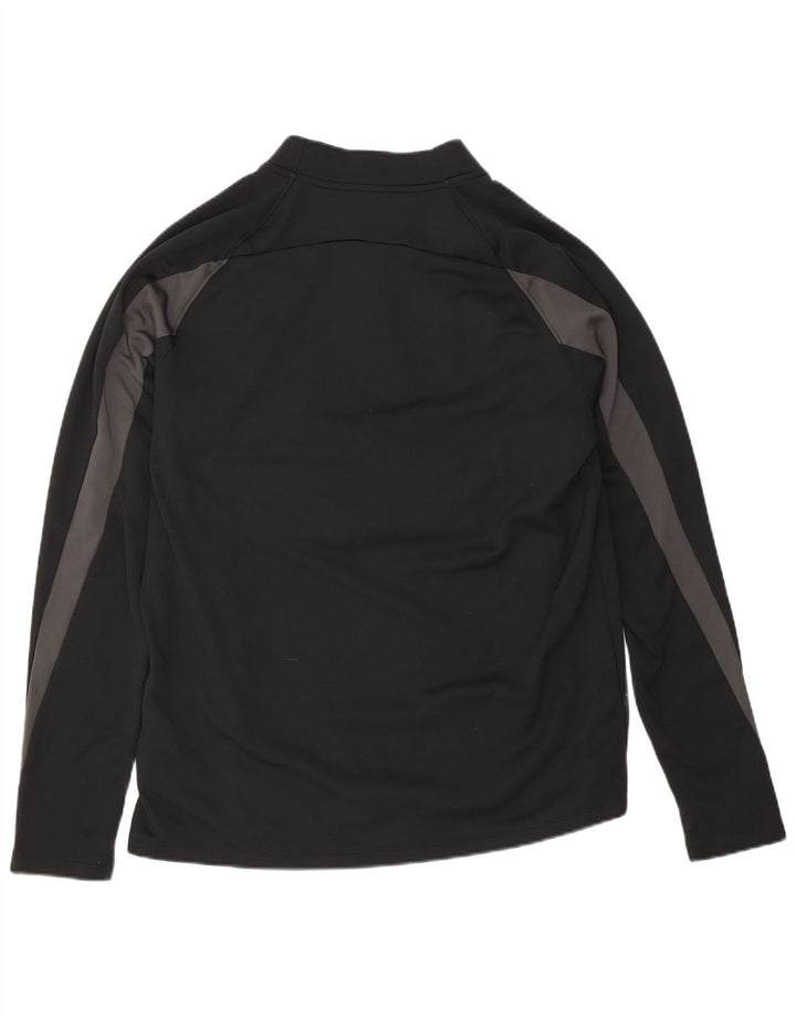 Nike Hommes Therma-Fit Zip Neck Pull Survêtement Haut Large Noir Polyester