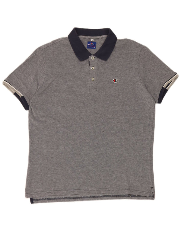 Champion Polo Rugby Homme Petit Bleu Marine Colorblock