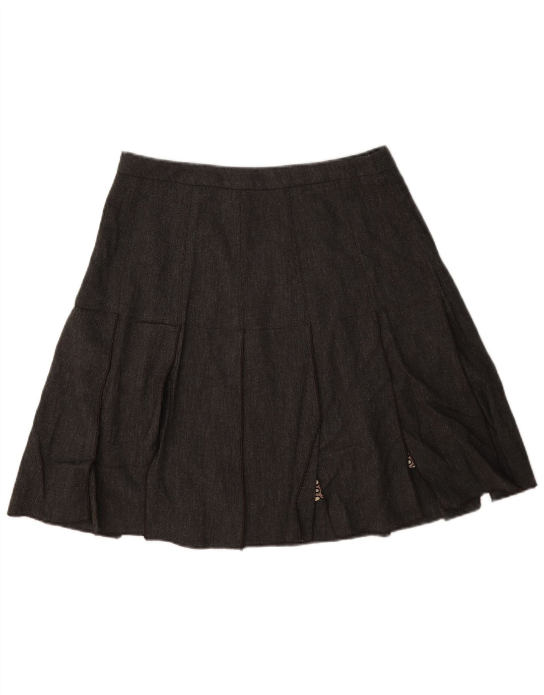 Roberto Cavalli Jupe trapèze plissée pour femme W28 Gris moyen