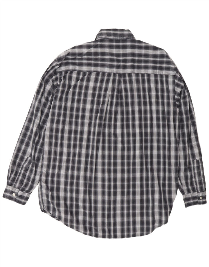 SCOTCH & SODA Chemise Homme Grand Carreau Bleu Marine Coton Classique