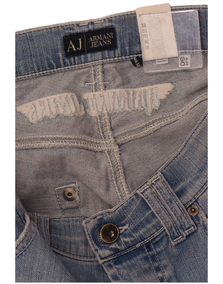 ARMANI Femme Jean Slim W30 L33 Bleu Coton