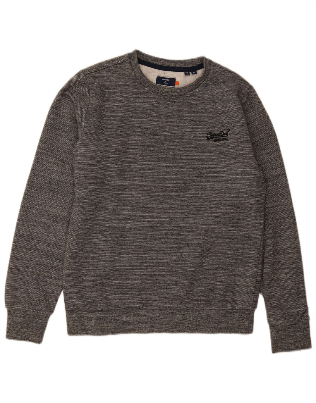 SUPERDRY Mens Sweatshirt Jumper Medium Navy Blue Cotton