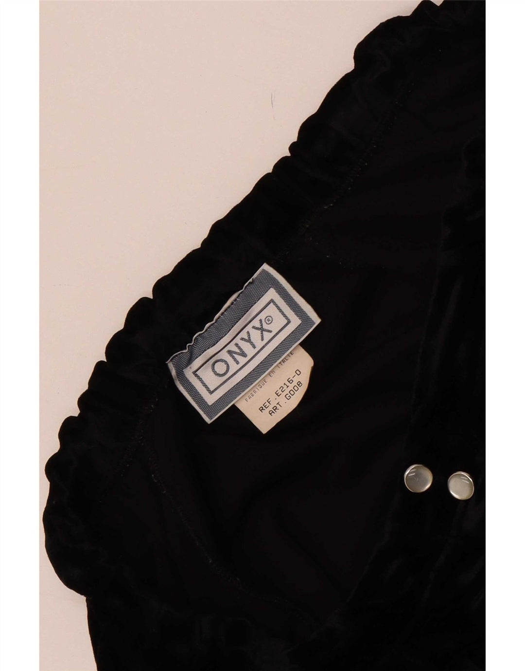 Onyx Femme Velours Mini Jupe W28 Acétate Noir Moyen