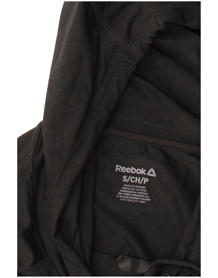 Reebok Pull à capuche graphique surdimensionné pour femme UK 10 Small Noir