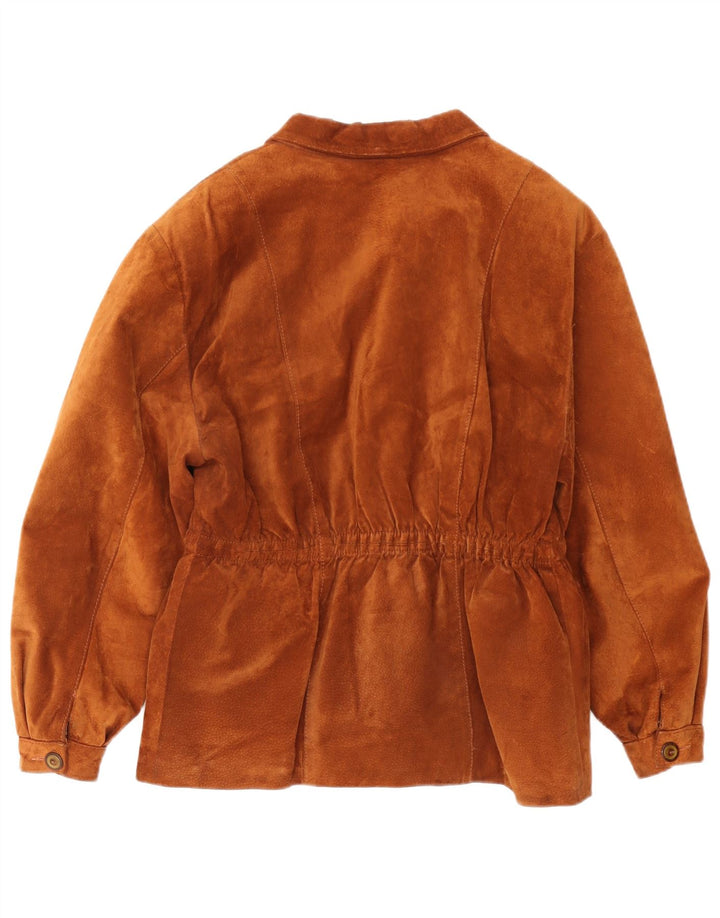 veste en daim homme vintage UK 36 Petit Brun