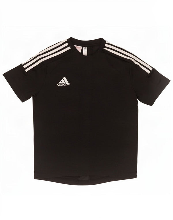 Adidas Garçon Climalite T-Shirt Top 13-14 ans Noir Polyester