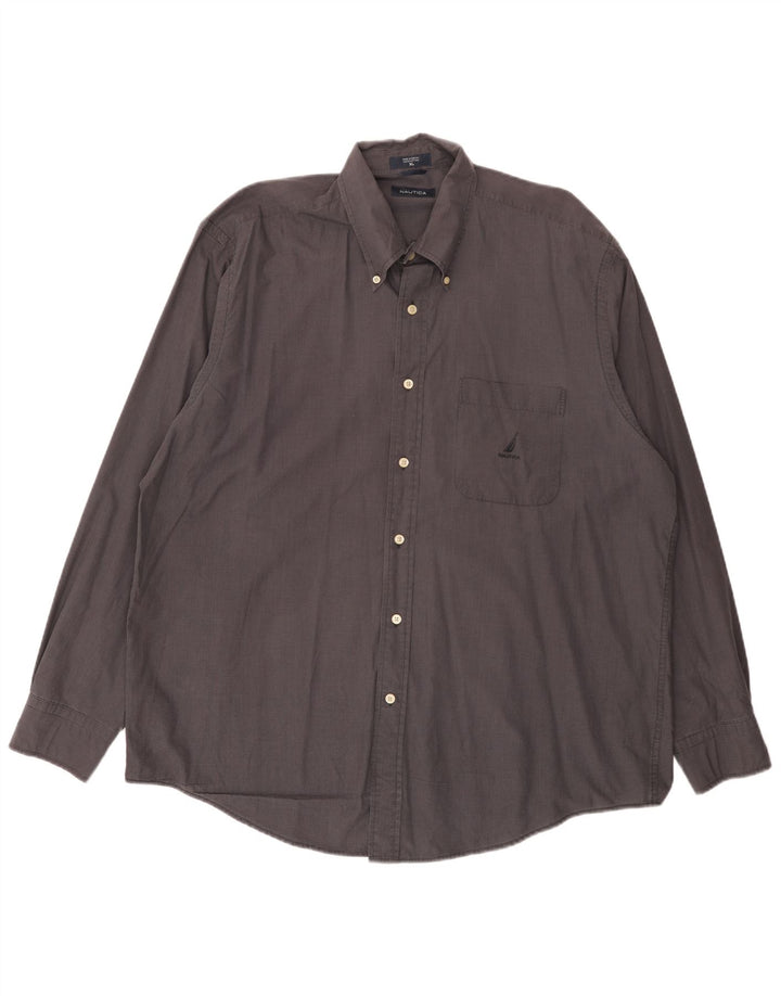 Nautica Chemise Homme XL Gris Vichy Coton