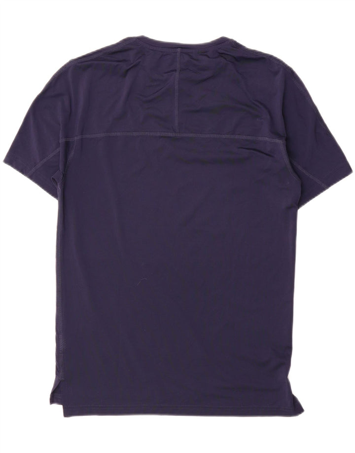 Reebok T-Shirt Graphique Homme Petit Bleu Marine Nylon