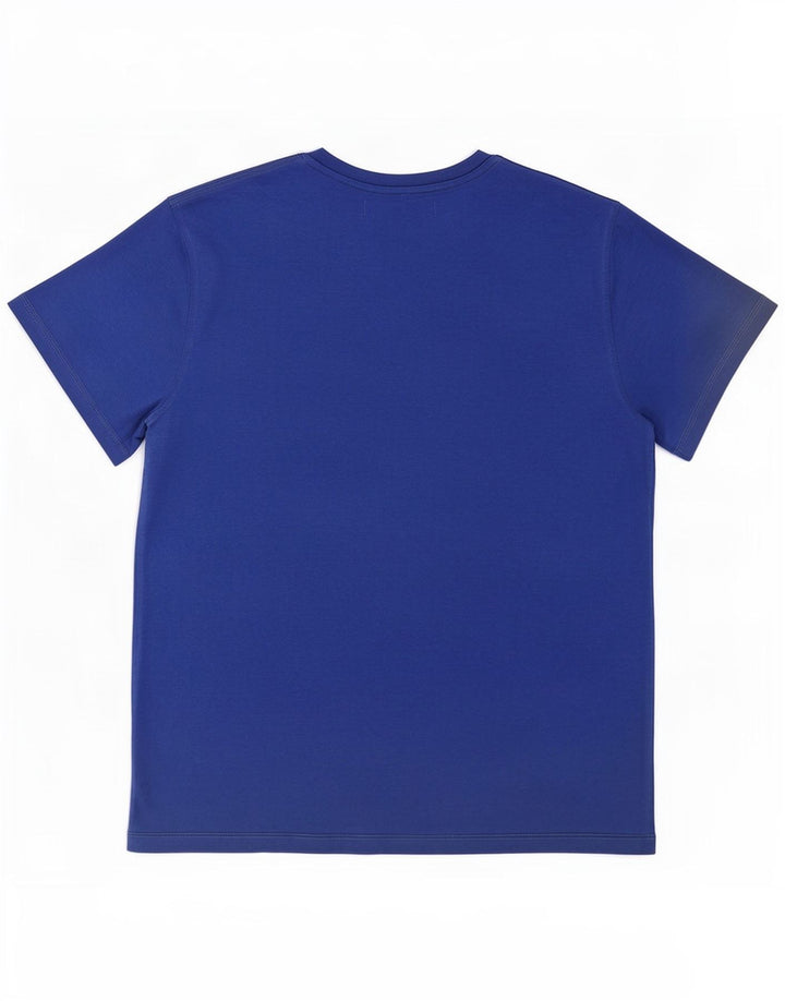 T-shirt French Connection pour homme en coton bleu moyen