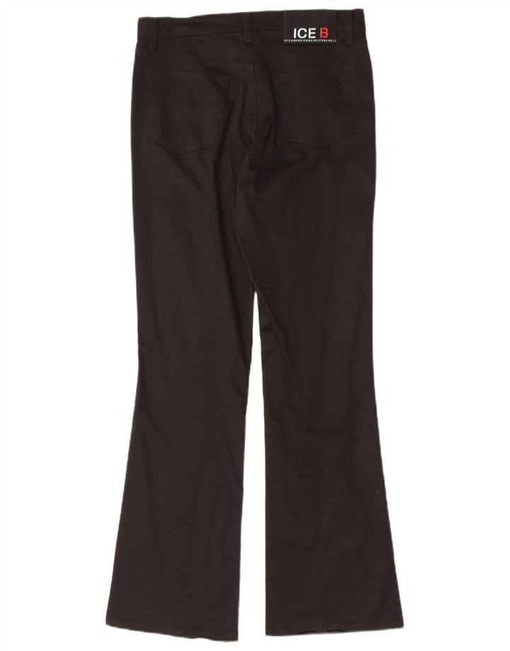 Iceberg Pantalon décontracté Bootcut Femme W28 L30 Coton Noir