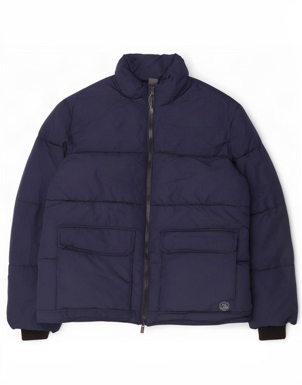 Marks & Spencer Veste matelassée pour homme UK 42 XL Bleu marine Polyester