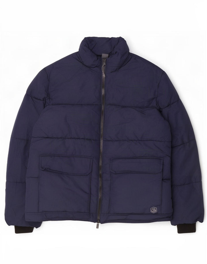 Marks & Spencer Veste matelassée pour homme UK 42 XL Bleu marine Polyester