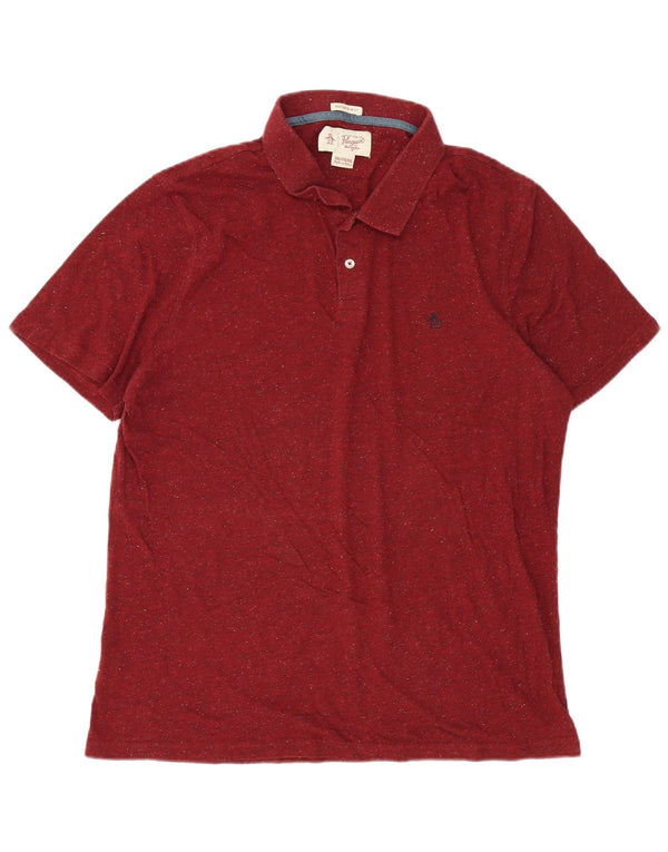Penguin Polo Heritage Slim Fit Homme 2XL Coton Chiné Bordeaux
