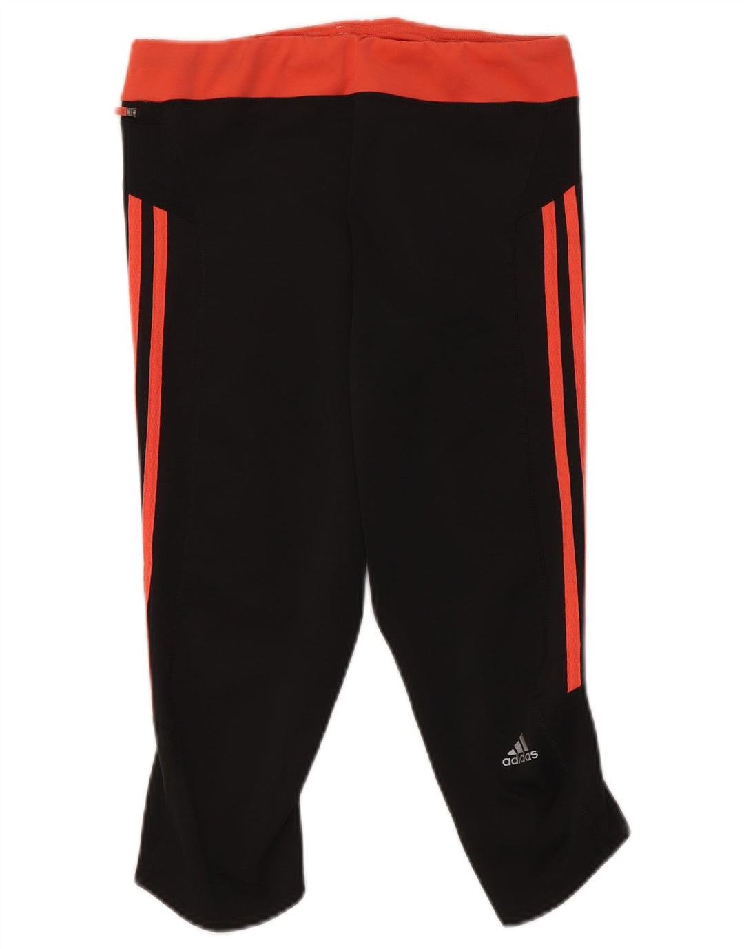 Adidas Climalite Capri Leggings UK 14 Medium Noir Colorblock pour femme