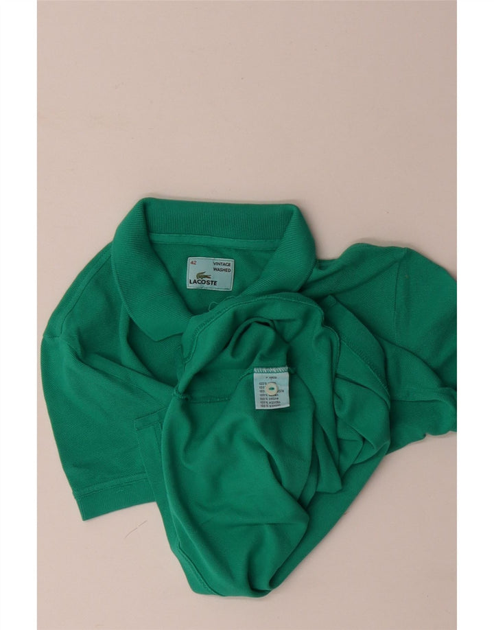 LACOSTE Polo Femme Taille 42 Grand Coton Turquoise