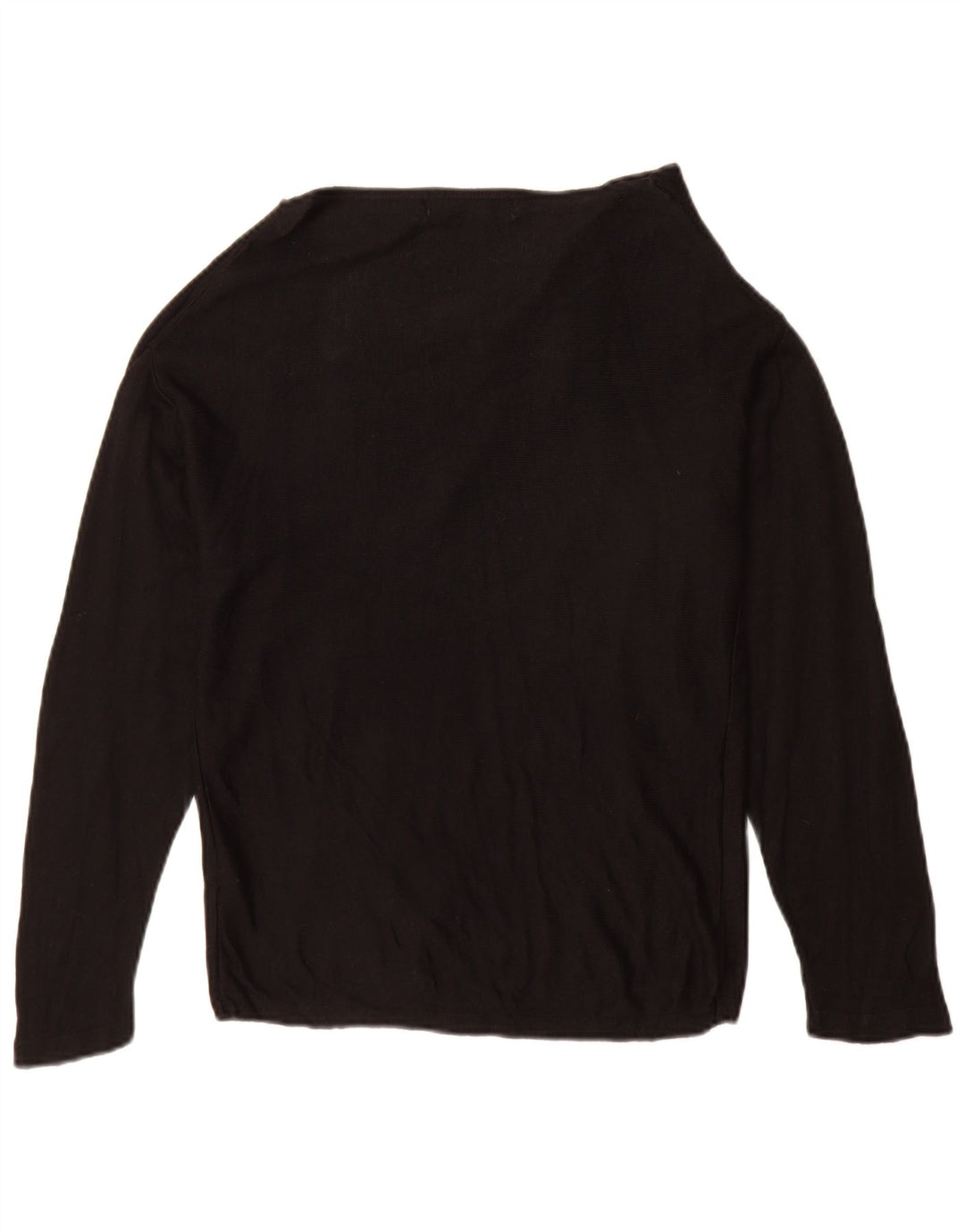 Zara Femme Top Manches Longues UK 44 Medium Noir Viscose