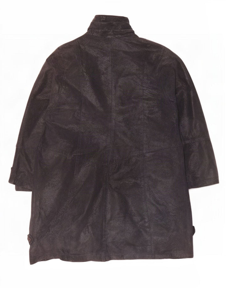 Atwardson Manteau en cuir surdimensionné pour femme EU 36 Petit Bleu marine