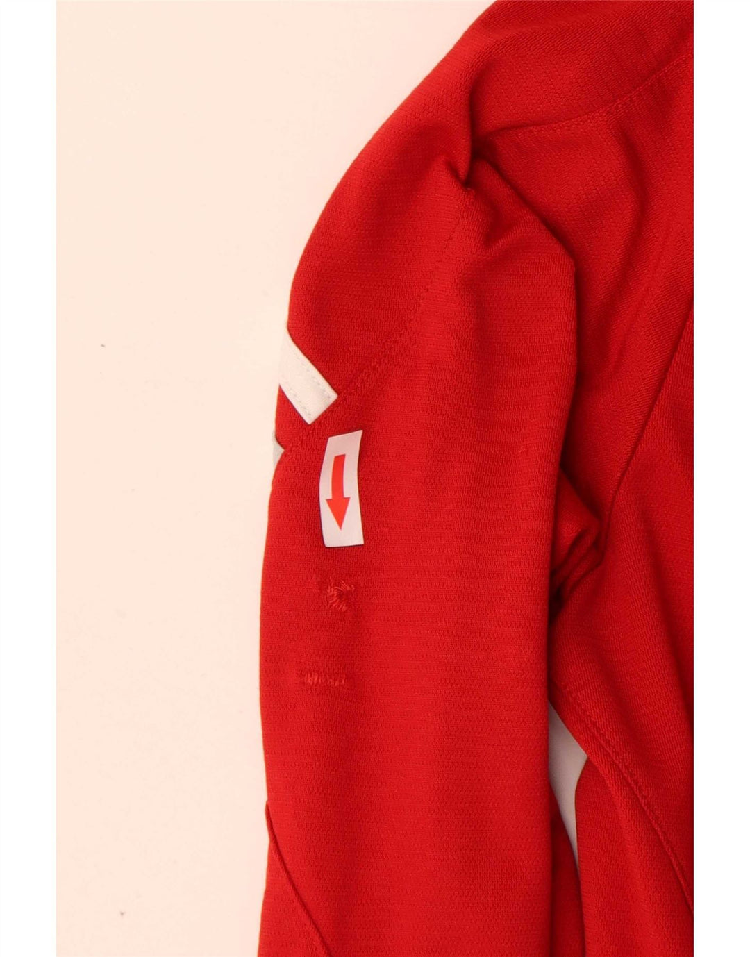 Adidas Veste de survêtement pour femme UK 10 Petit Rouge Colorblock Polyester