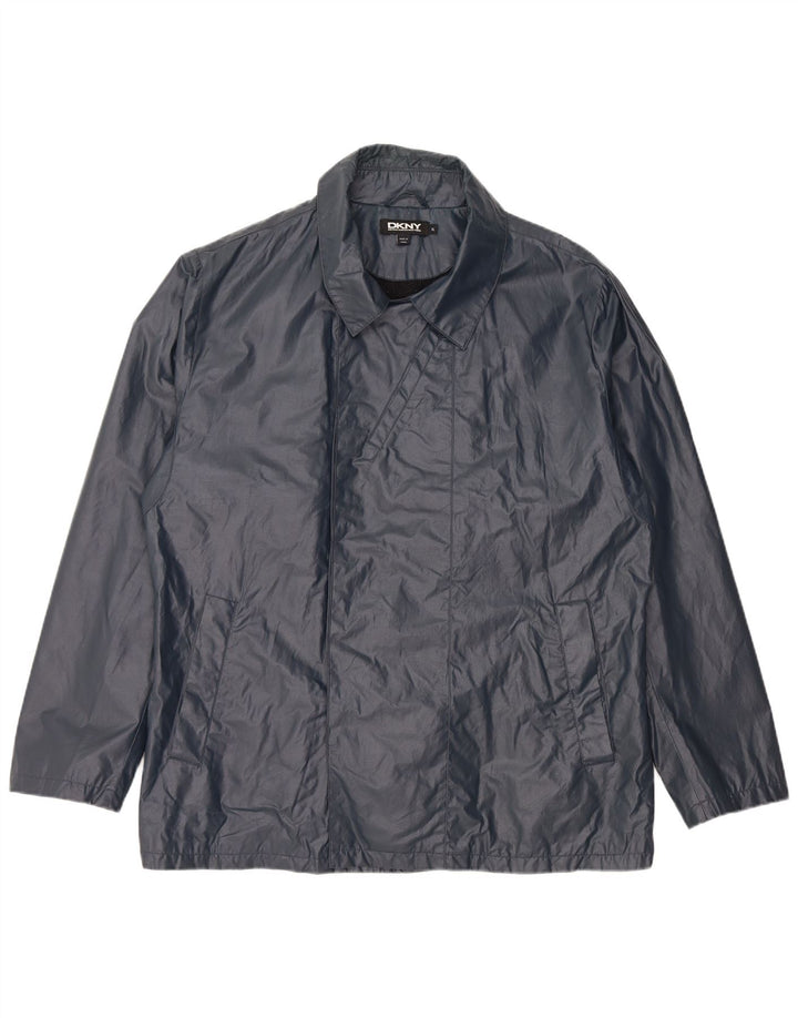 DKNY Veste de Pluie Homme UK 42 XL Bleu Marine Coton