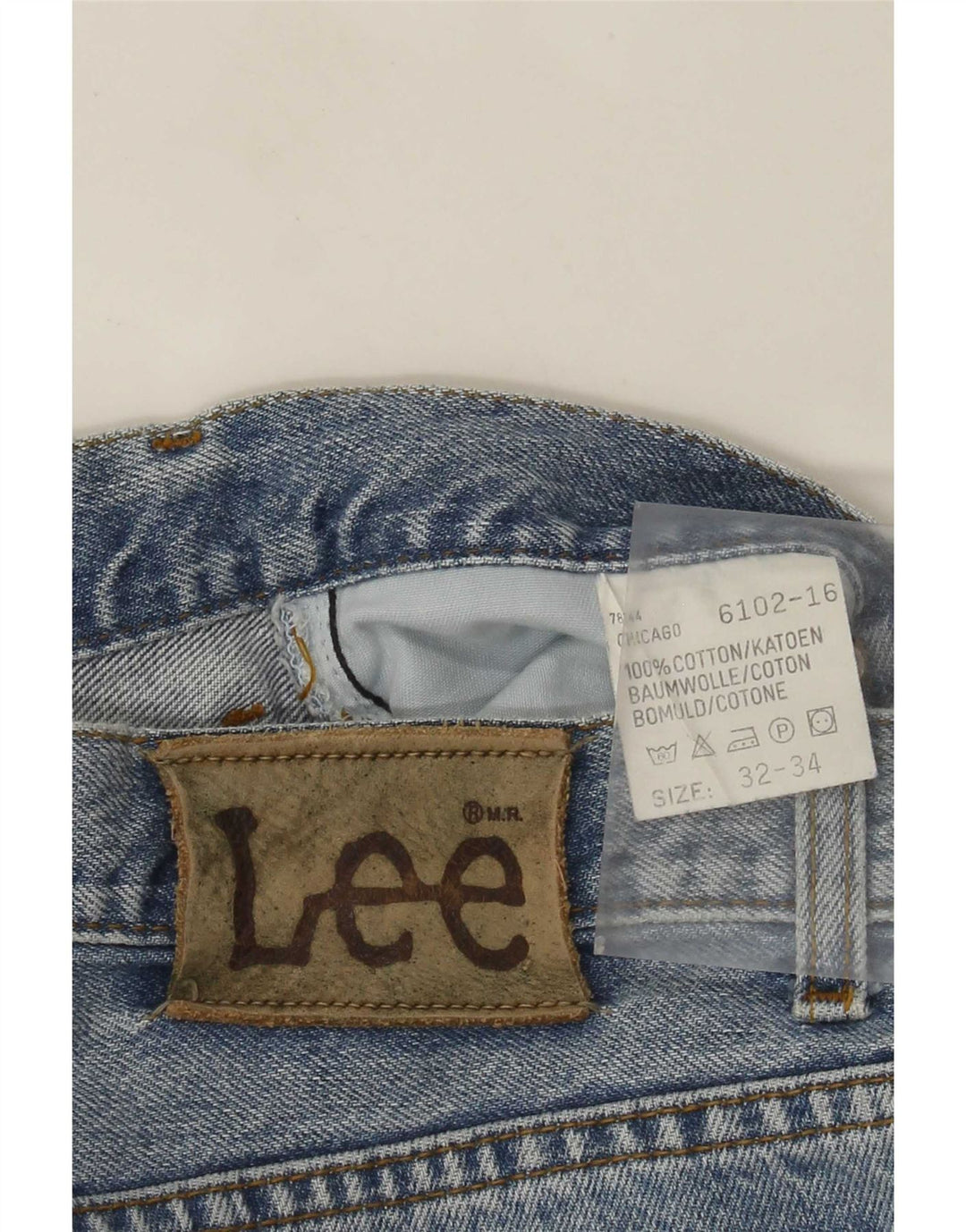 Lee Jean droit homme W32 L34 bleu coton