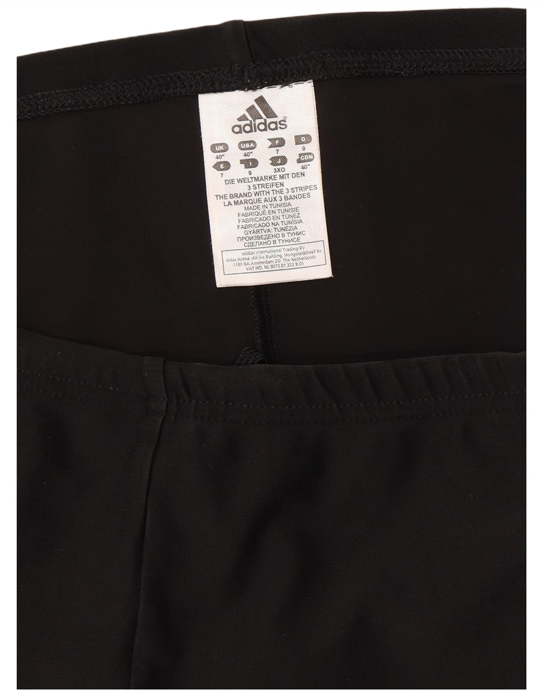 ADIDAS Short de sport pour homme UK 40 Medium Noir Polyester