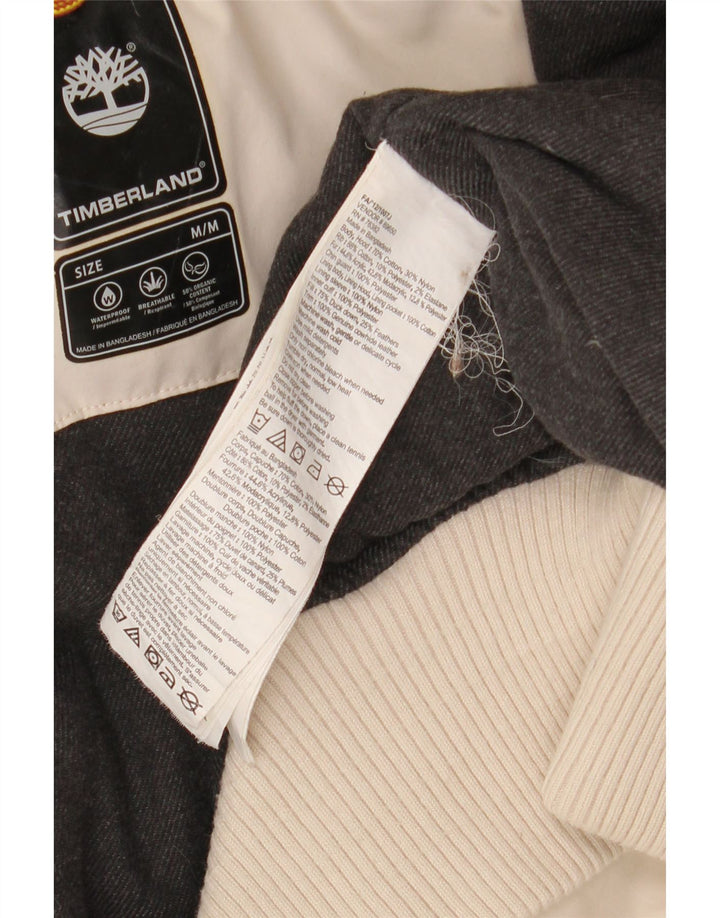 Timberland Veste bomber à capuche pour homme UK 38 Coton beige moyen