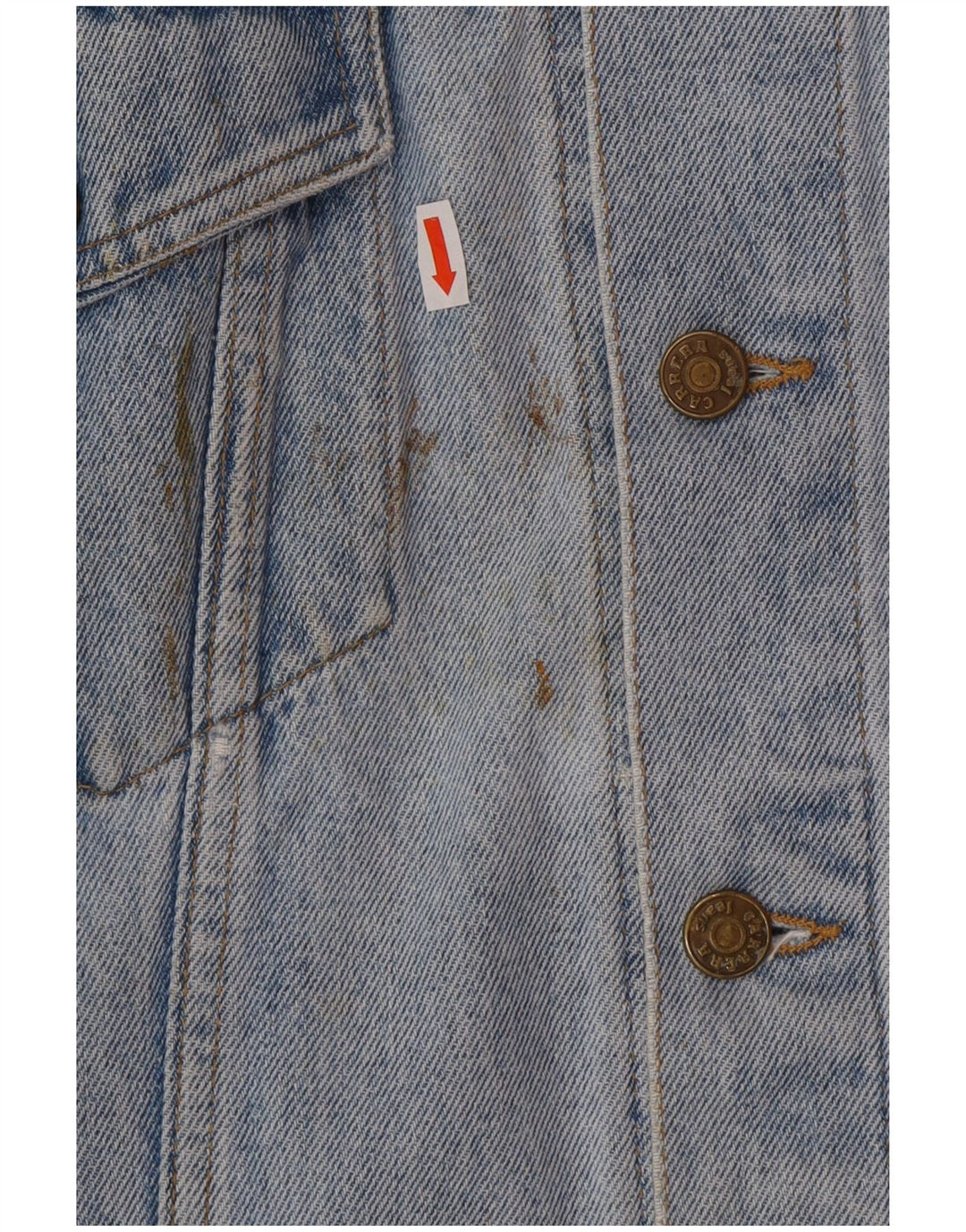 CARRERA Veste en jean pour homme UK 40 Large Bleu