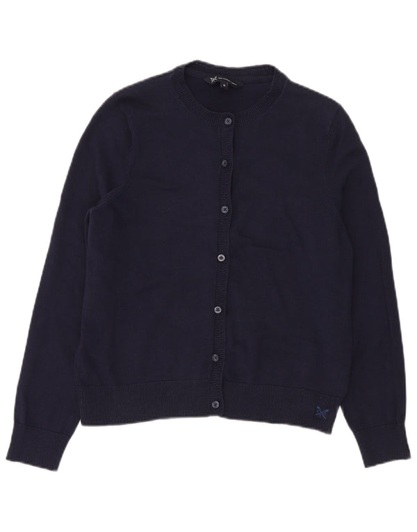 Crew Clothing Pull Cardigan Femme UK 6 XS Bleu Marine Coton