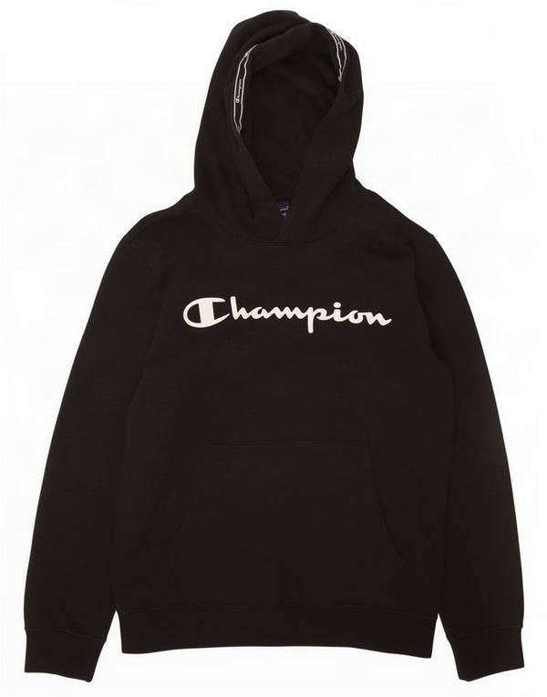 Champion Boys Graphic Sweat à capuche 13-14 ans XL Noir Sports