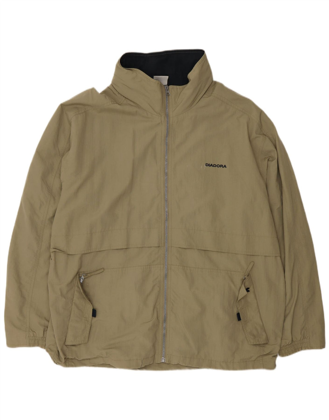 DIADORA Veste de pluie coupe ample pour homme UK 40 Large Beige Polyamide